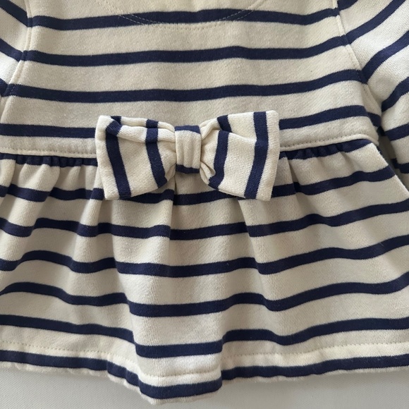 Gap 12-18 Months Baby Girl Nautical Jacket Stripe Anchor Buttons - Picture 5 of 5